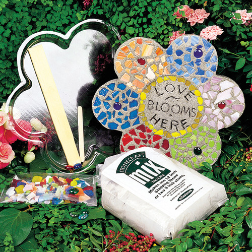Milestones Mosaic Stepping Stone Kit-Flower - 90111277