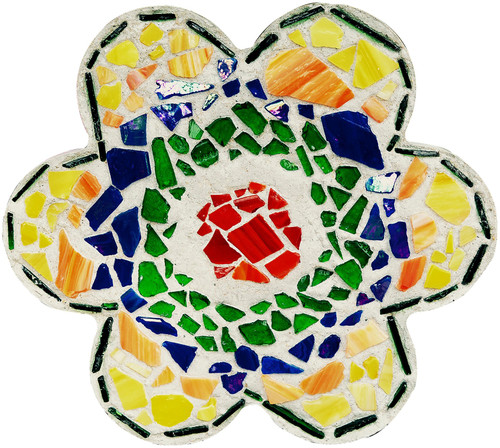 Milestones Mosaic Stepping Stone Kit-Flower - 90111277 Milestones Mosaic Stepping Stone Kit-Flower - 90111277