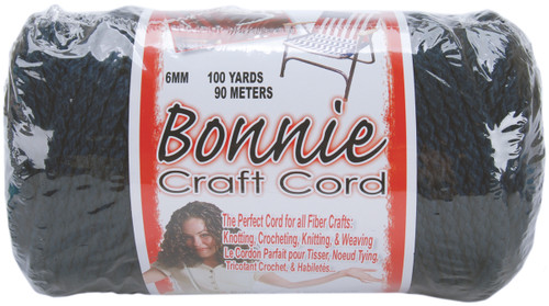 Pepperell Bonnie Macrame Craft Cord 6mmX100yd-Navy BB6-100-038 - 725879670382