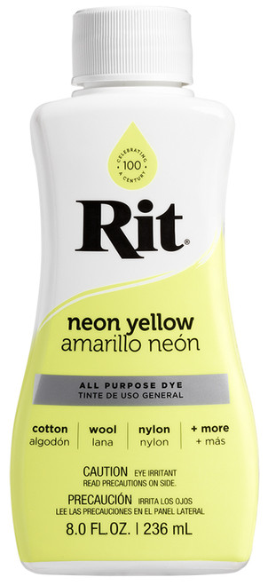 Rit Dye Liquid-Neon Yellow - 8-26 - 885967882605 Rit Dye Liquid-Neon Yellow - 8-26 - 885967882605