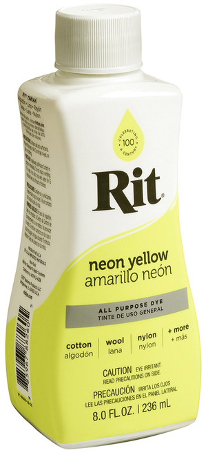 Rit Dye Liquid 8oz-Neon Yellow 8-26