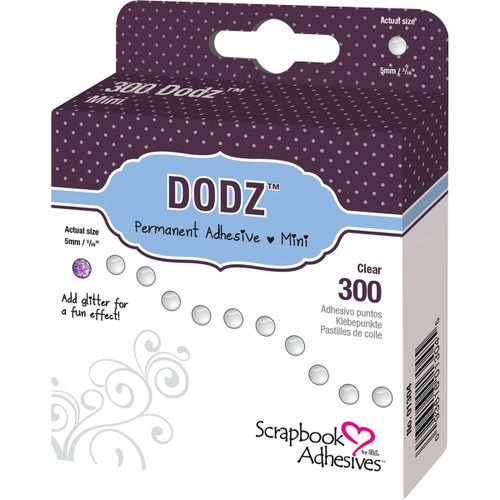 Scrapbook Adhesives Dodz Adhesive Dot Roll-Mini .0625" 300/Pkg 013-04
