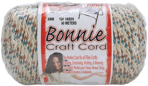 Pepperell Bonnie Macrame Craft Cord 6mmX100yd-Sandlewood - BB6-100-080 - 725879670801