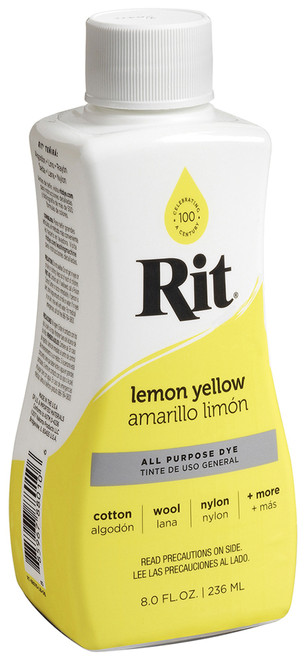 Rit Dye Liquid-Lemon Yellow 8-1