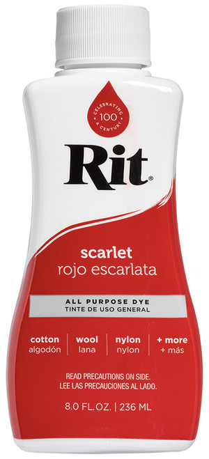 Rit Dye Liquid-Scarlet 8-5 - 885967880502