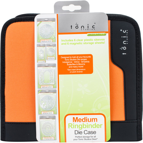 Tonic Studios Medium Ring Binder Die Case-Black & Orange 344E - 8410791034415060193543444