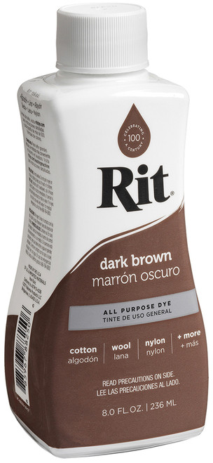 Rit Dye Liquid-Dark Brown - 8-25 Rit Dye Liquid-Dark Brown - 8-25