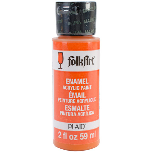 FolkArt Enamel Paint 2oz-Pure Orange - 40-4008 - 028995040085 FolkArt Enamel Paint 2oz-Pure Orange - 40-4008 - 028995040085