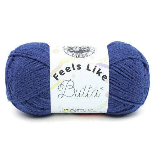 Lion Brand Feels Like Butta Yarn-Royal Blue - 215-109 - 023032024486