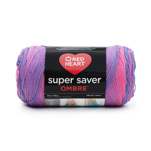 Red Heart Super Saver Ombre Yarn-Sweet Treat - E305-4975 - 073650034886