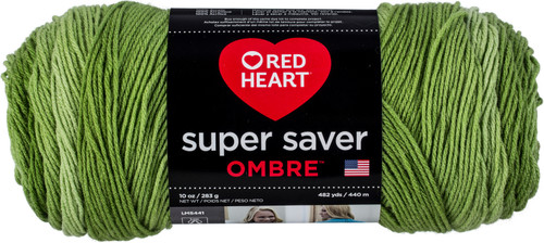 Red Heart Super Saver Ombre Yarn-Green Apple - E305-4933 - 073650034862 Red Heart Super Saver Ombre Yarn-Green Apple - E305-4933 - 073650034862