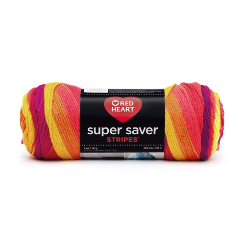 Red Heart Super Saver Yarn-Fruity Stripe - E300B-4962 - 073650020391