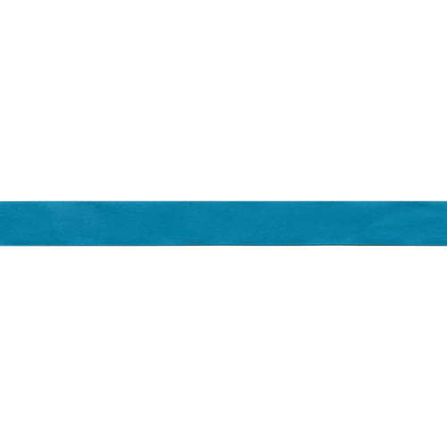 Offray Single Face Satin Ribbon 5/8"X18'-Tornado Blue - 1017 5/8-343 - 079636746859