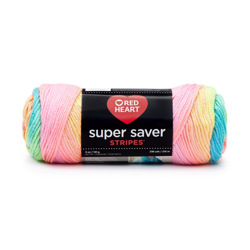Red Heart Super Saver Yarn-Retro Stripe - E300B-4971 - 073650020483