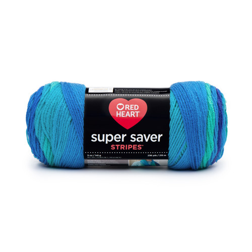 Red Heart Super Saver Yarn-Cool Stripe - E300B-4967 - 073650020445