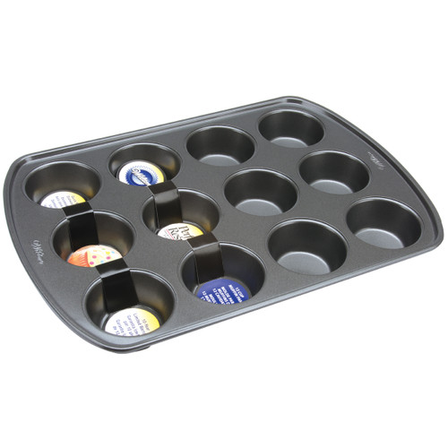 Gold Non-Stick Bakeware Muffin Pan, 12 Cup - 191011470 - 070896176318