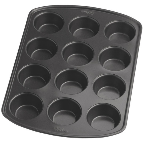 Wilton Sports Themed Premium Nonstick Muffin Top Pan, 12-Cavity