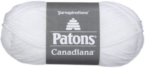 Patons Canadiana Yarn - Solids-White - 244510-10005 - 057355334281