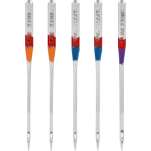 Singer Universal Regular Point Machine Needles-Sizes 12/80 (2), 14/90 (2) & 16/100 (1) - 4766