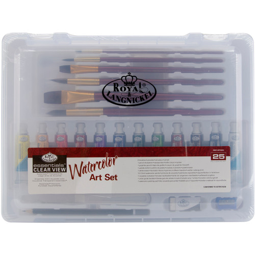 Royal & Langnickel(R) essentials(TM) Clear View Art Set-Watercolor Painting RSET3203