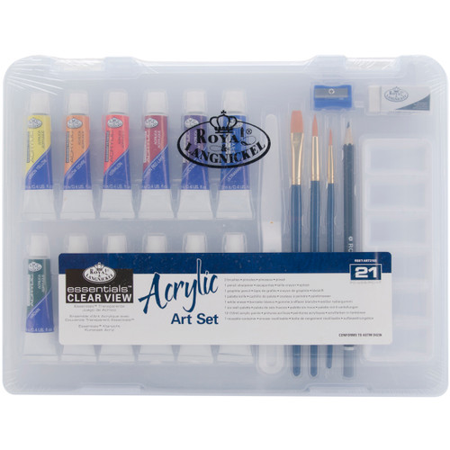 Royal & Langnickel(R) essentials(TM) Clear View Art Set-Acrylic Painting - RSET3103 - 090672066176 Royal & Langnickel(R) essentials(TM) Clear View Art Set-Acrylic Painting - RSET3103 - 090672066176