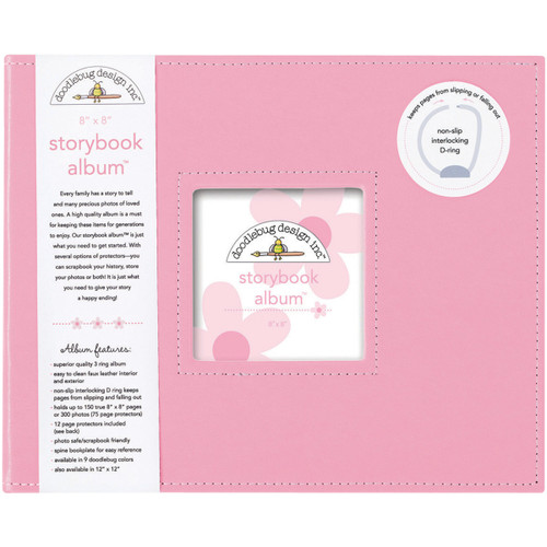 Doodlebug Storybook D-Ring Album 8"X8"-Cupcake - DBSBA8-3200 - 842715032002 Doodlebug Storybook D-Ring Album 8"X8"-Cupcake - DBSBA8-3200 - 842715032002