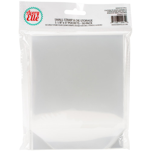 Avery Elle Stamp & Die Storage Pockets 50/Pkg-Small 5"X5" - SS-5003 - 811568024649