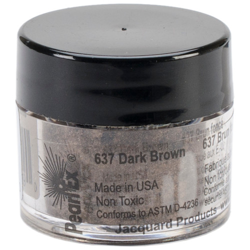 Jacquard Pearl Ex Powdered Pigment 3g-Dark Brown - JACU-637 - 743772029090