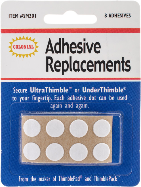 Colonial UnderThimble Adhesive Replacements-8/Pkg - SM201 - 604141312352