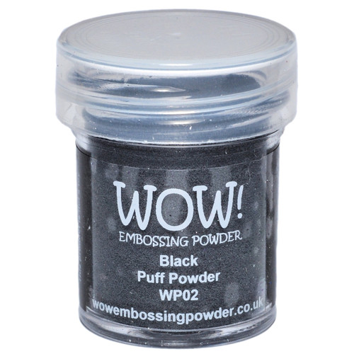 WOW! Embossing Powder 15ml-Black Puff WOW-WP02 - 50602105208305060210520830