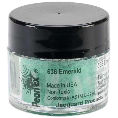 Jacquard Pearl Ex Powdered Pigment 3g-Emerald - JACU-636 - 743772029083