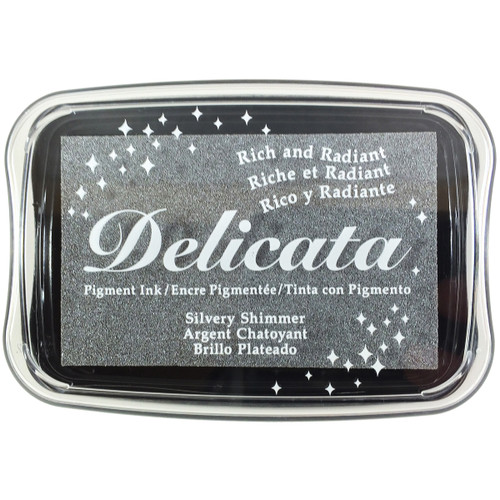 Delicata Pigment Ink Pad-Silvery Shimmer - DE-00192 - 712353711921