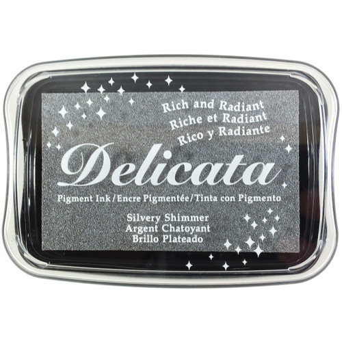 Delicata Pigment Ink Pad-Silvery Shimmer DE-00192 - 712353711921