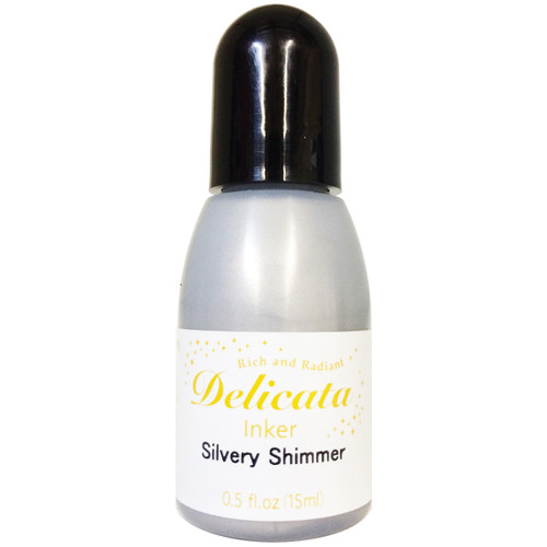 Delicata Pigment Ink Refill .5oz-Silvery Shimmer - RC-192 - 712353721920