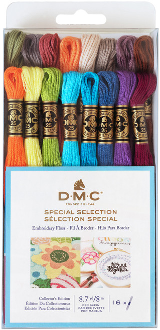 Dmc Embroidery Floss Pack 8.7yd-Special Selection 16/Pkg - F25CM16 - 077540602421