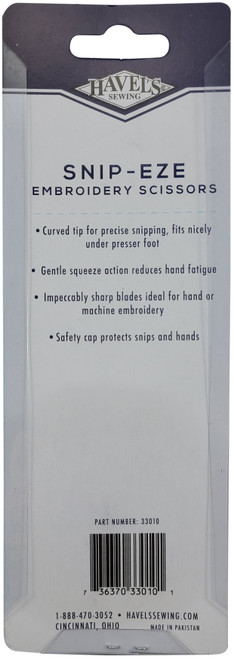 Havel's Snip-Eze Embroidery Snips 4.75"-Pointed Tips - 33010 Havel's Snip-Eze Embroidery Snips 4.75"-Pointed Tips - 33010