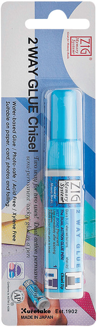 Zig 2-Way Glue Pen Carded-Chisel Tip MSB15M1P - 847340018452