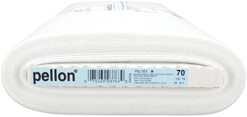 Pellon Peltex Ultra Firm Sew-In Stabilizer-White 20"X10yd - 70-WHITE