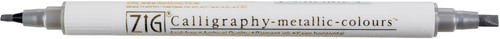 ZIG Memory System Calligraphy Dual-Tip Markers 6/Pkg-Metallic MS84006V
