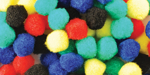 Krafty Kids Pom-Poms .75" 100/Pkg-Primary - KC209-A Krafty Kids Pom-Poms .75" 100/Pkg-Primary - KC209-A