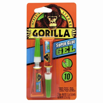 Gorilla Super Glue Gel Twin Pack-3g - 7820001 - 052427782007