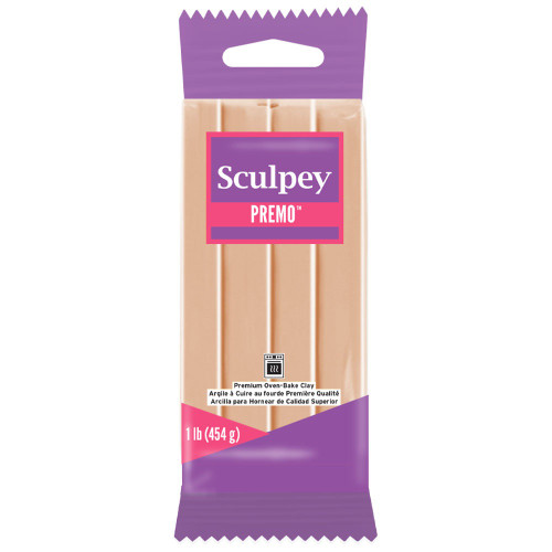 Sculpey Premo Polymer Clay 1lb-Beige - PE1-5092 Sculpey Premo Polymer Clay 1lb-Beige - PE1-5092