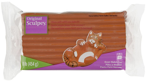 Sculpey Original Polymer Clay 1lb-Terra Cotta S01T