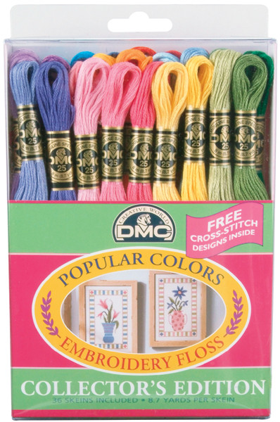 DMC Embroidery Floss Pack 8.7yd-Popular Colors 36/Pkg - 7F25PC36 - 077540919291