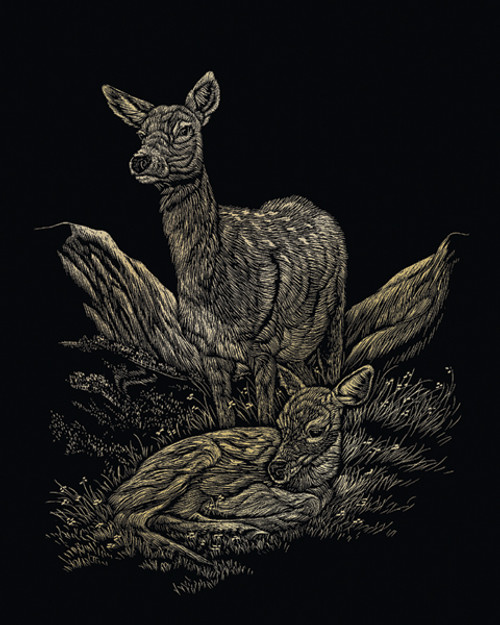 Royal & Langnickel(R) Gold Foil Engraving Art Kit 8"X10"-Deer - GOLDFL-15