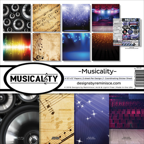 Reminisce Collection Kit 12"X12"-Musicality - MUS200 - 895707503080