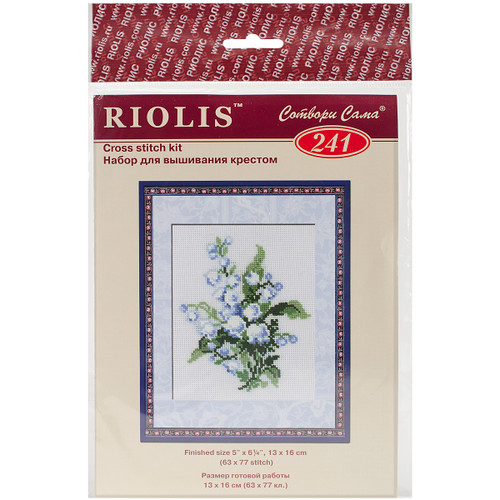 RIOLIS Counted Cross Stitch Kit 5"X6.25"-Lily Of The Valley (15 Count) R241 - 4607006301634