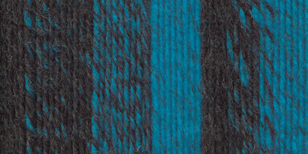 Lion Brand Scarfie Yarn-Charcoal/Aqua - 826-209