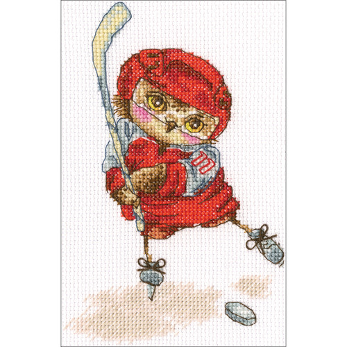 RTO Counted Cross Stitch Kit 6"X6.25"-Shoot The Puck! (14 Count) C231