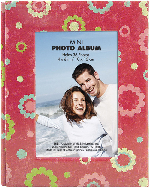 MBI Photo Brag Book 4"X6" -Floral Dots 802038 - 046909020381